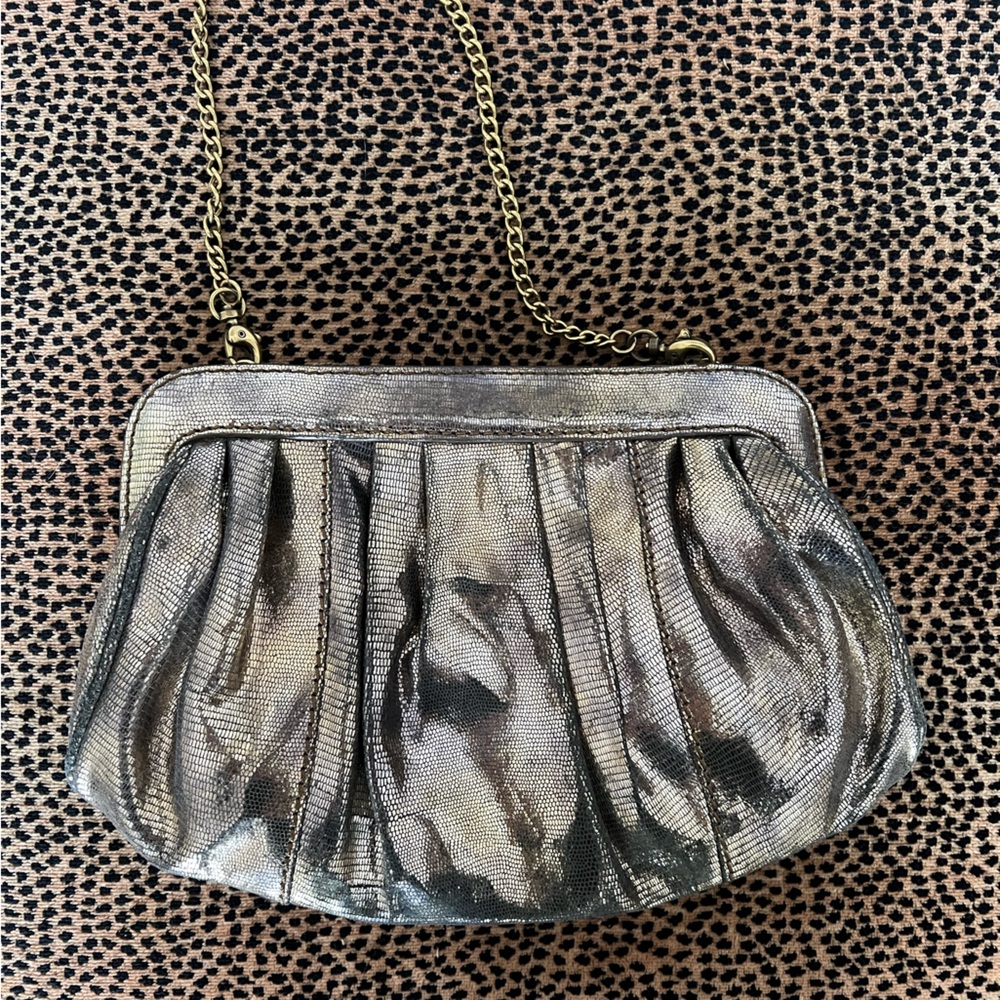 Just Cavalli by Roberto Cavalli metallic evening bag